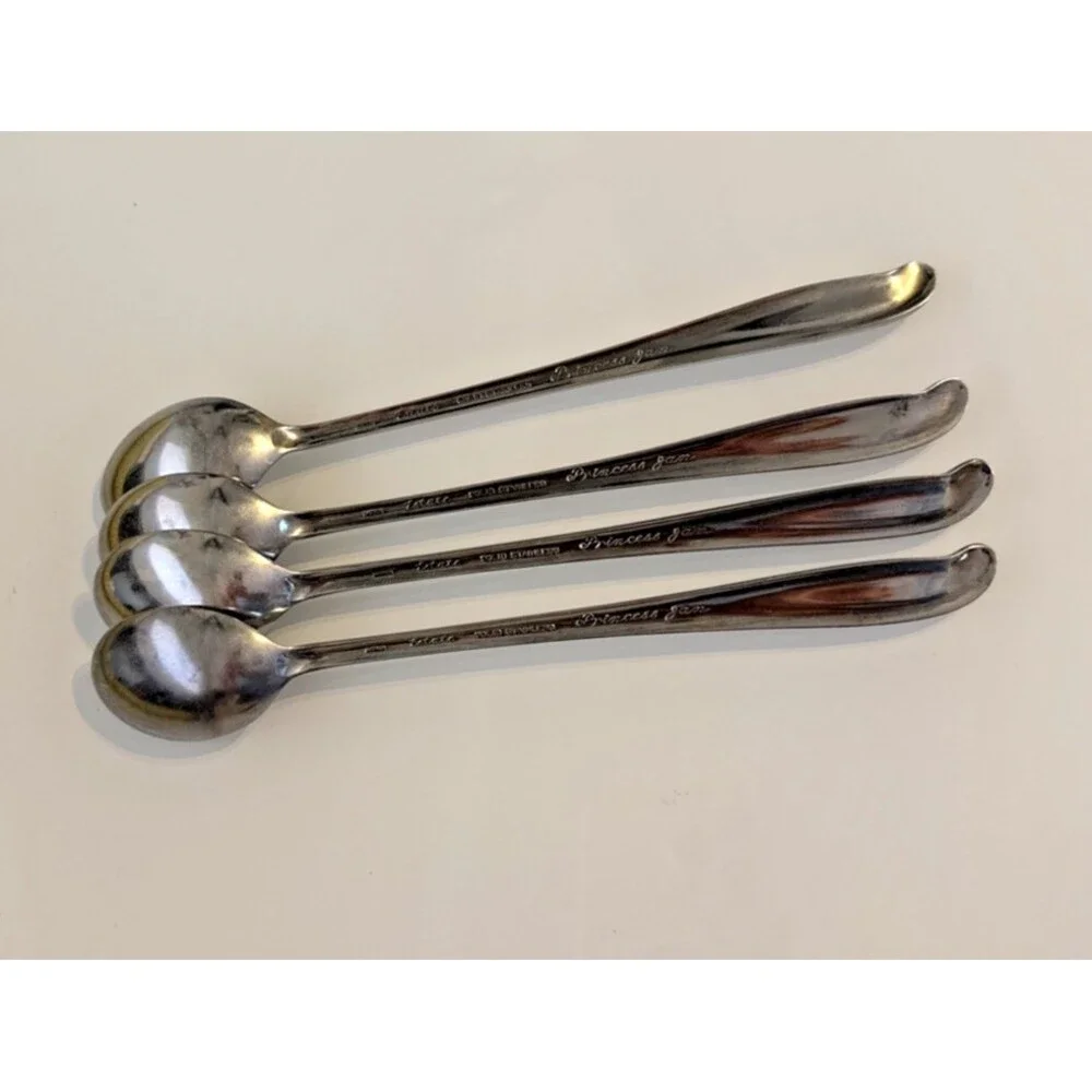 Estate PRINCESS JAN Solid Stainless Japan Glossy Silverware Flatware IceTea Set